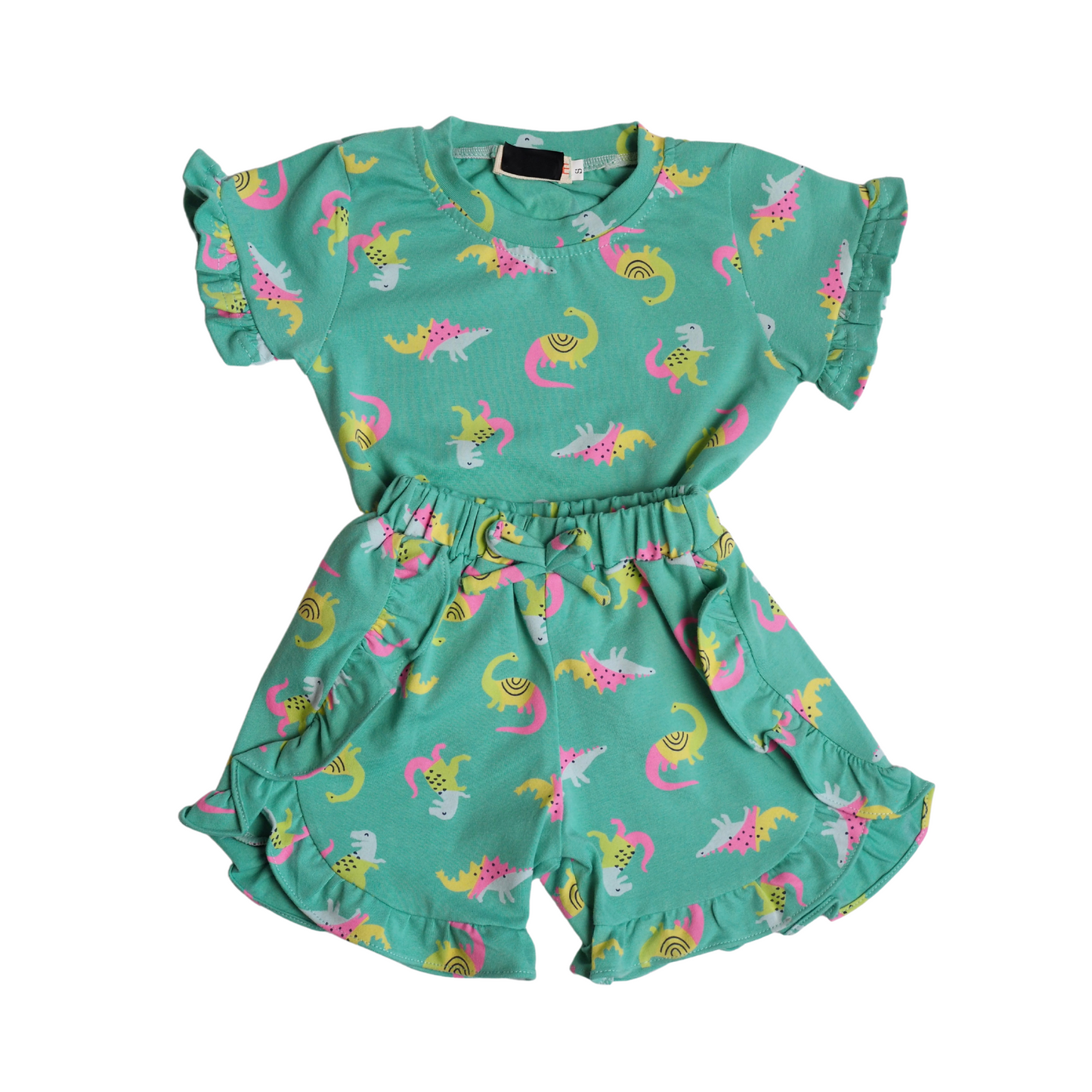 Emma Two Piece Set - Green Dino