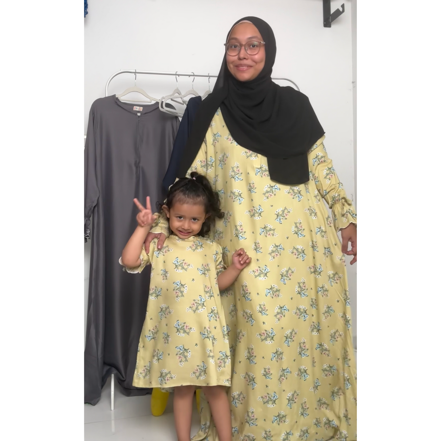 TRB Yasmin Mum Dress - Yellow