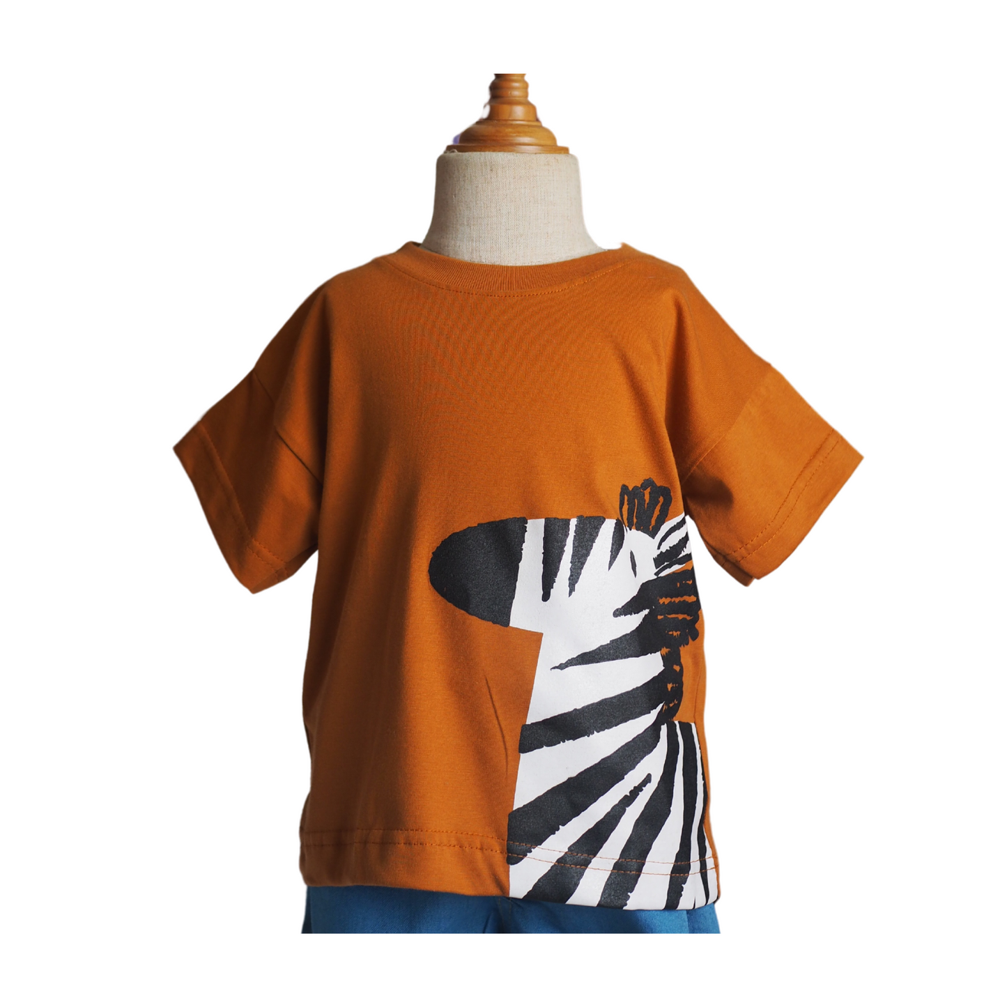 Animals Tshirt - Brown Zebra