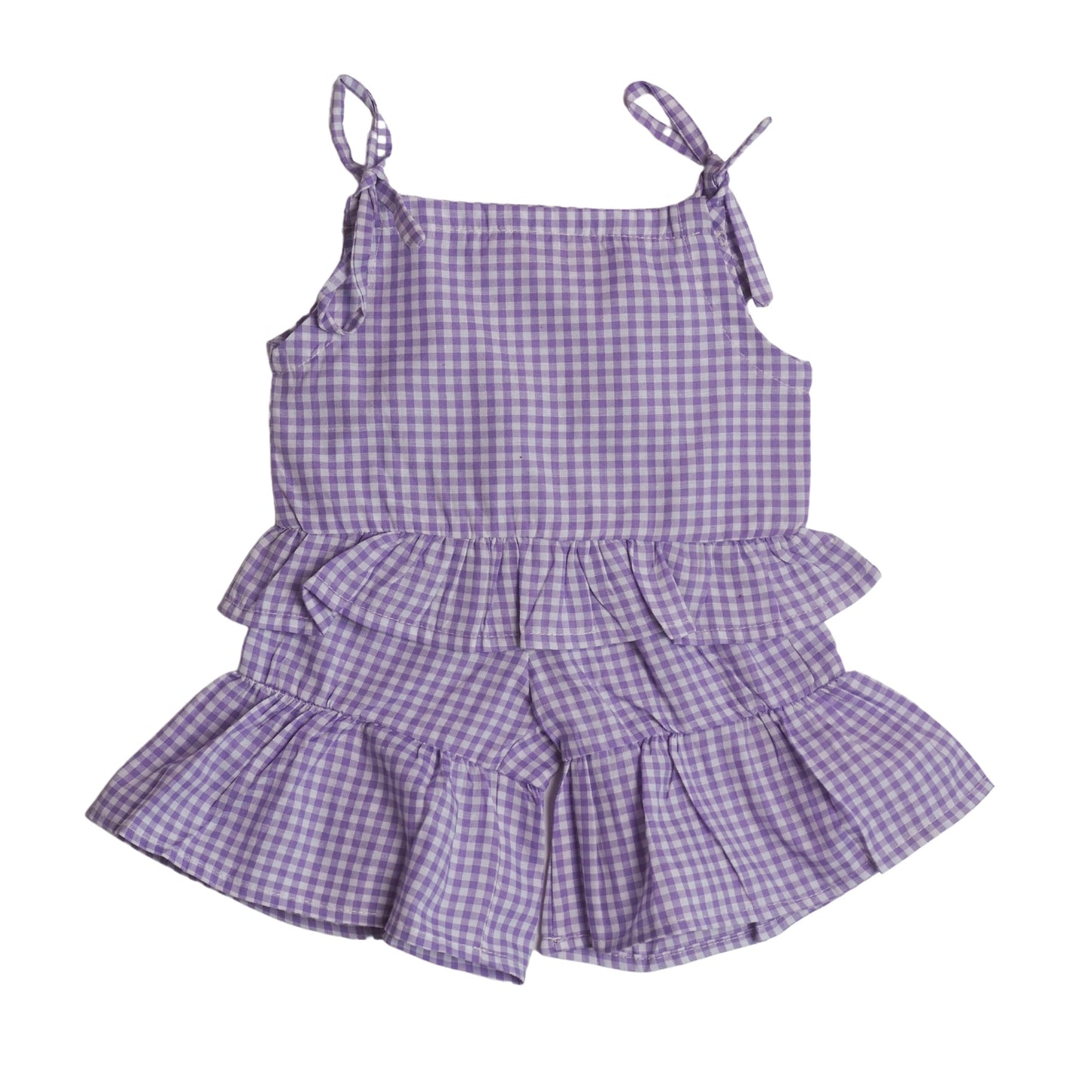 Comel Set - Lilac Gingham