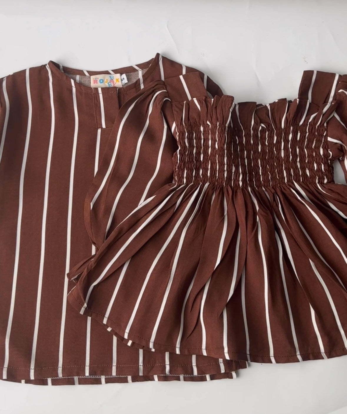 TRB Amir Top - Brown Stripes