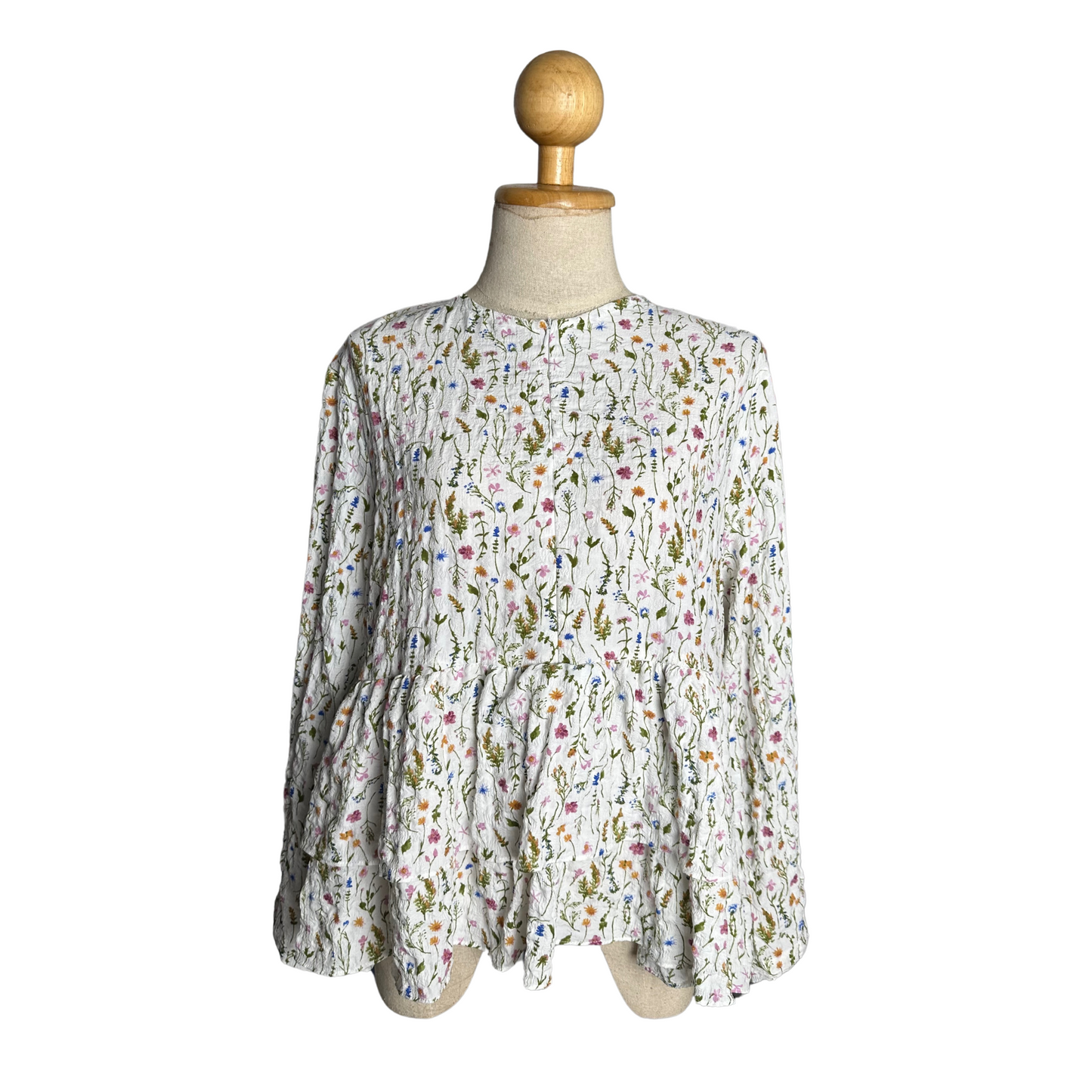 TRB Cupcake Mum Top - White Floral