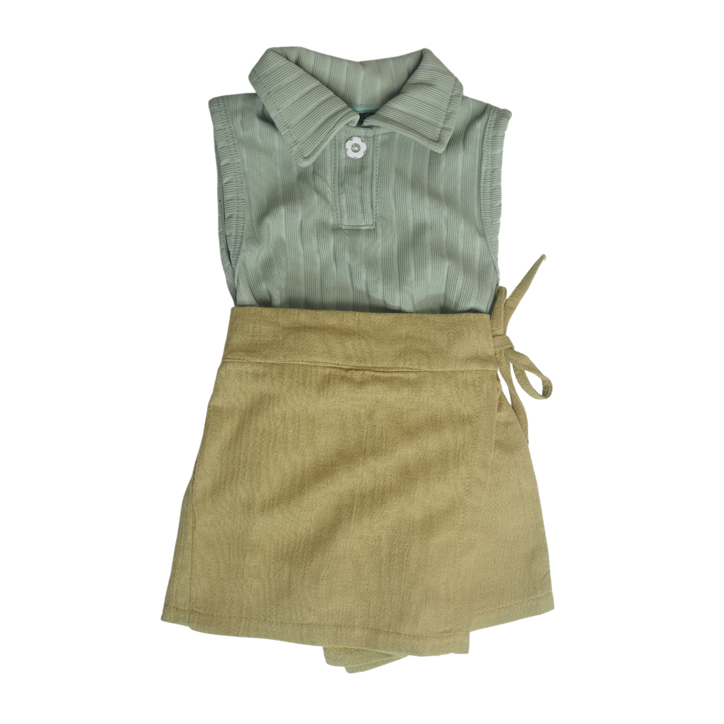 Polo Skorts Set - Green