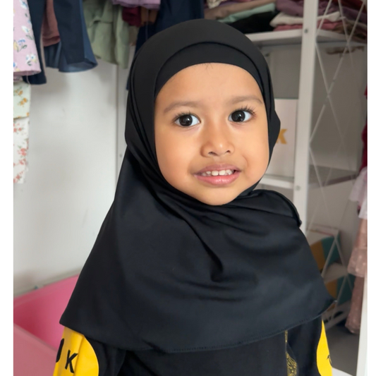 Instant Tudung + Inner - Black