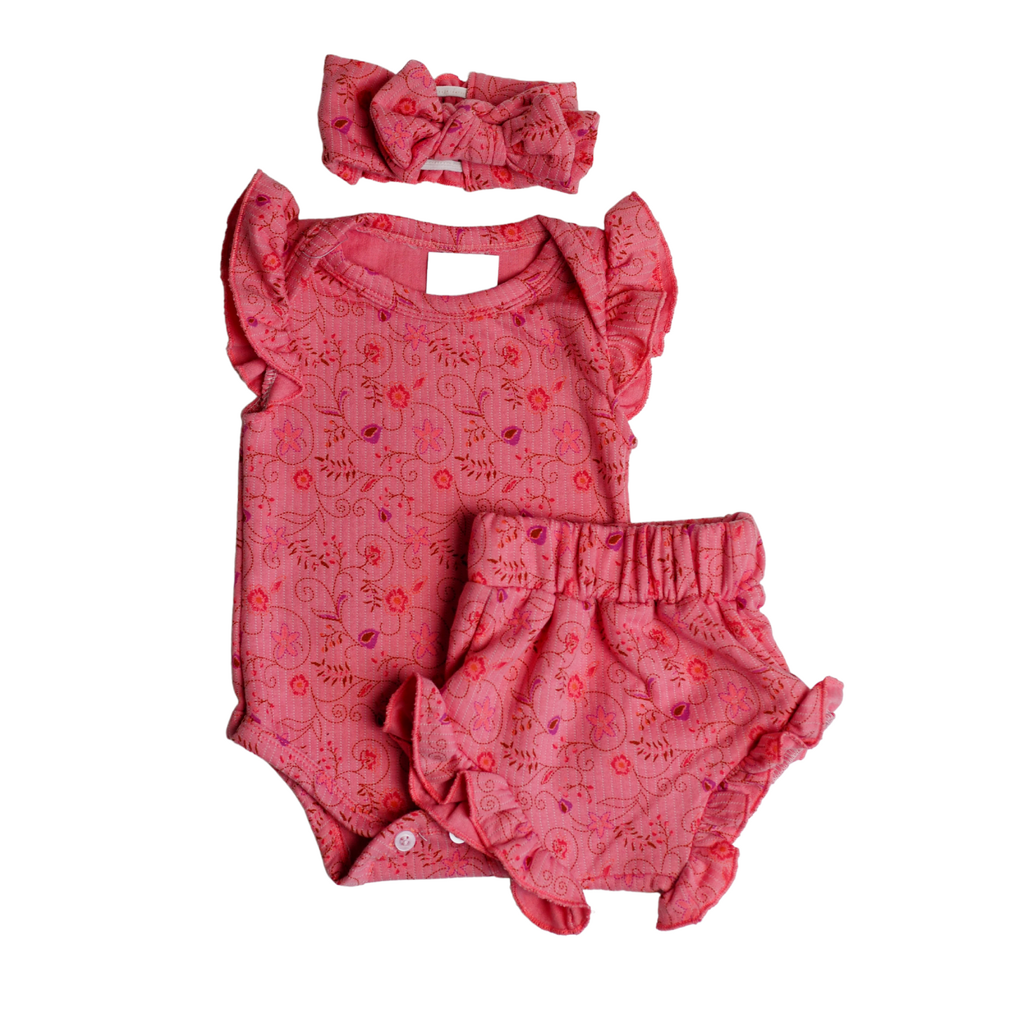 Lily Romper Set - Pink Floral