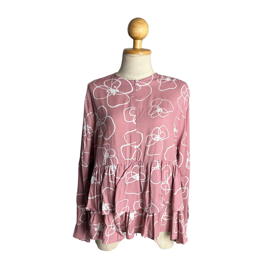 TRB Cupcake Mum Top - Pink Floral