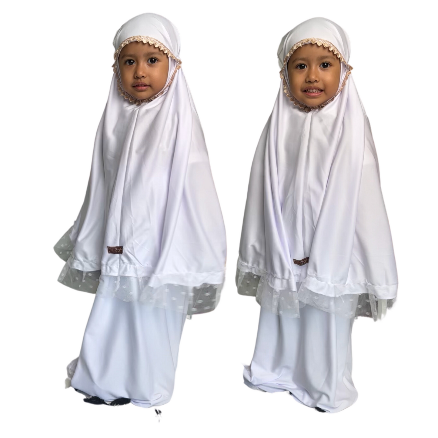 Telekung Set - White