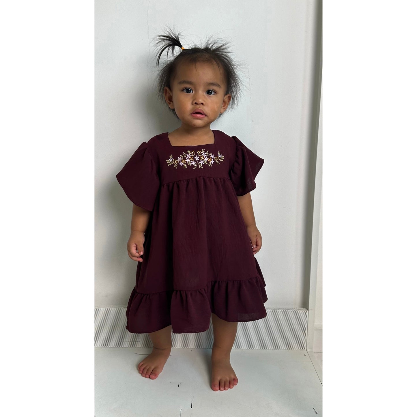 Hira Dress - Maroon