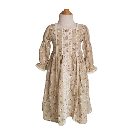 Laila Floral Dress - Brown Floral