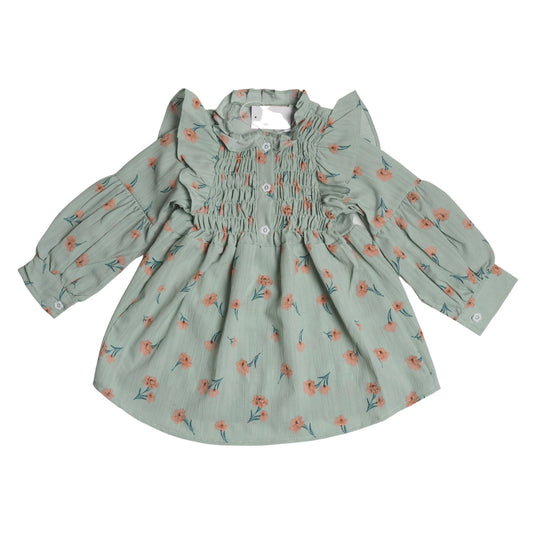 Hafsa Top - Mint Floral