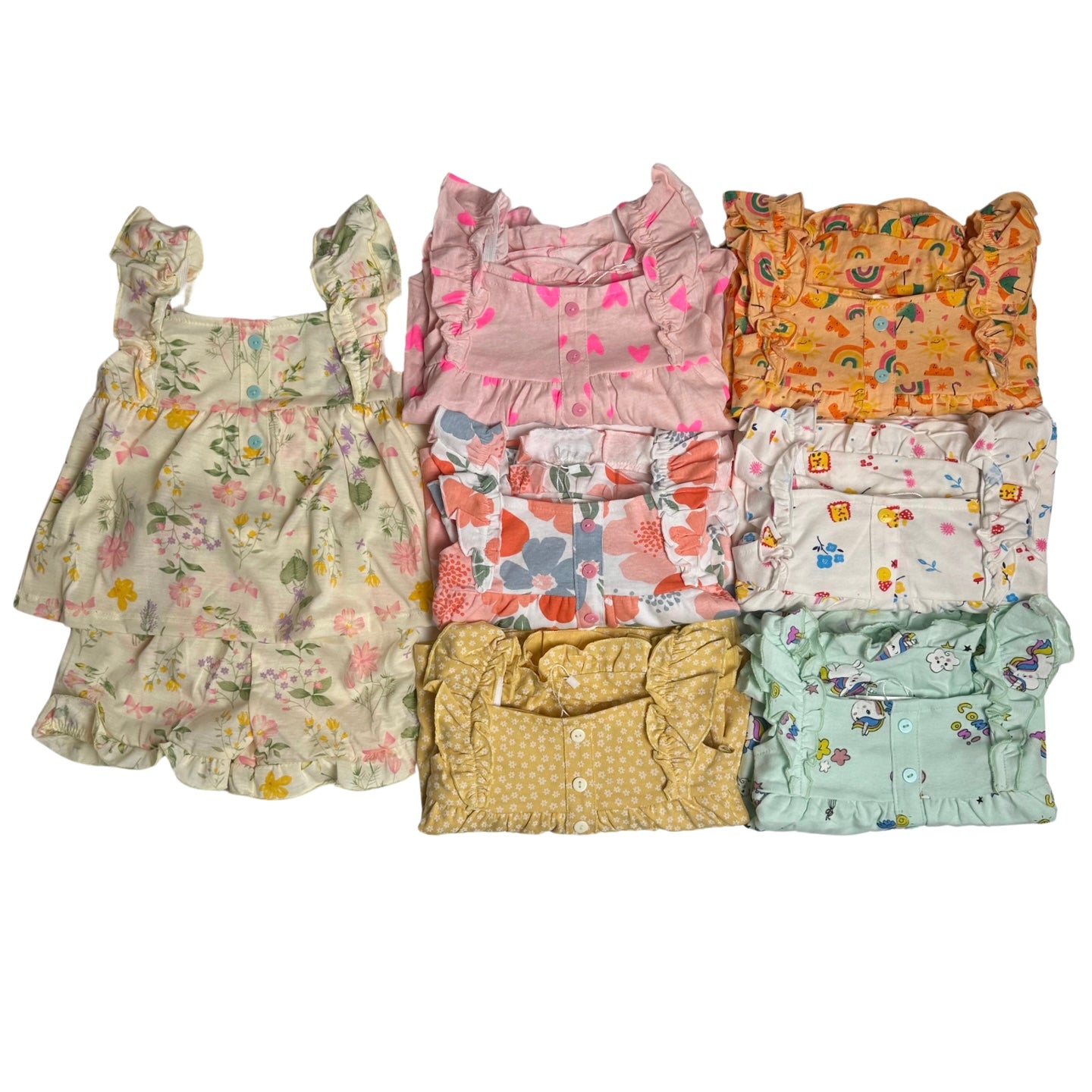 Ruffles Singlet Pyjamas/PJ (7 designs)