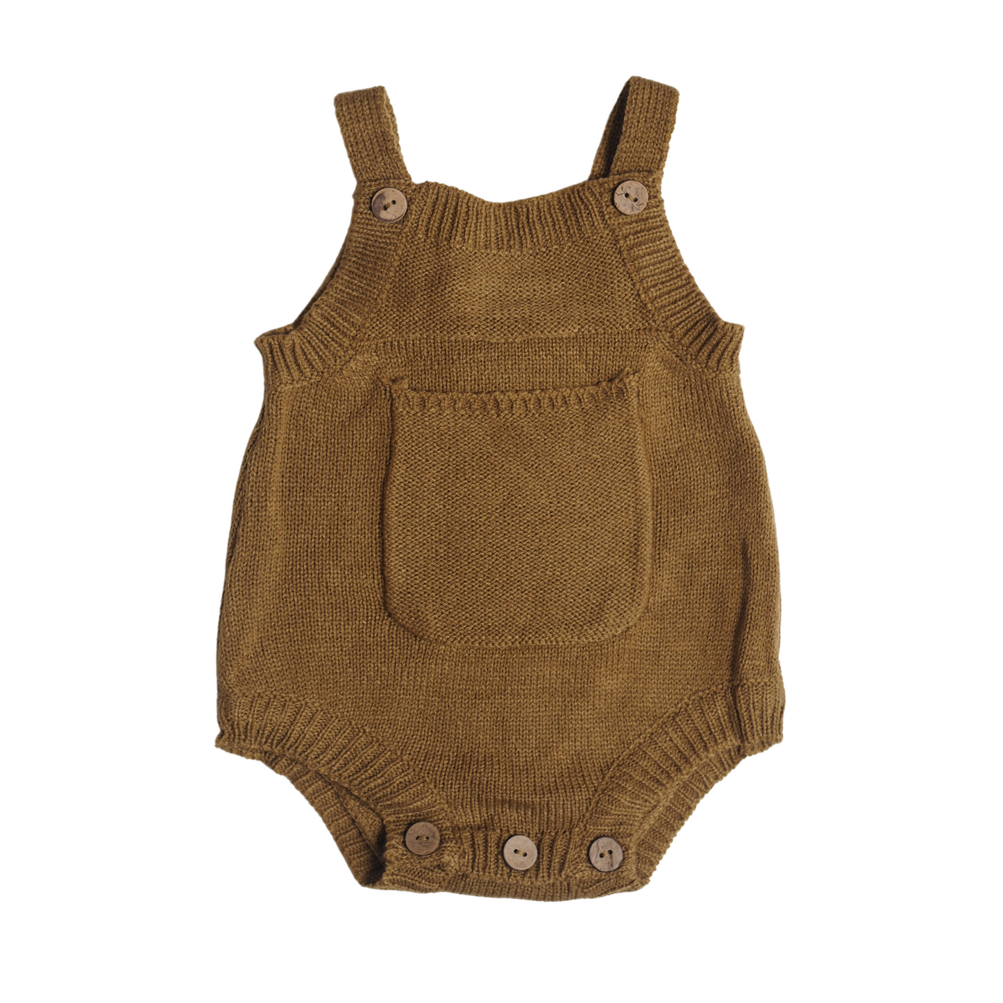 Knit Romper - Brown