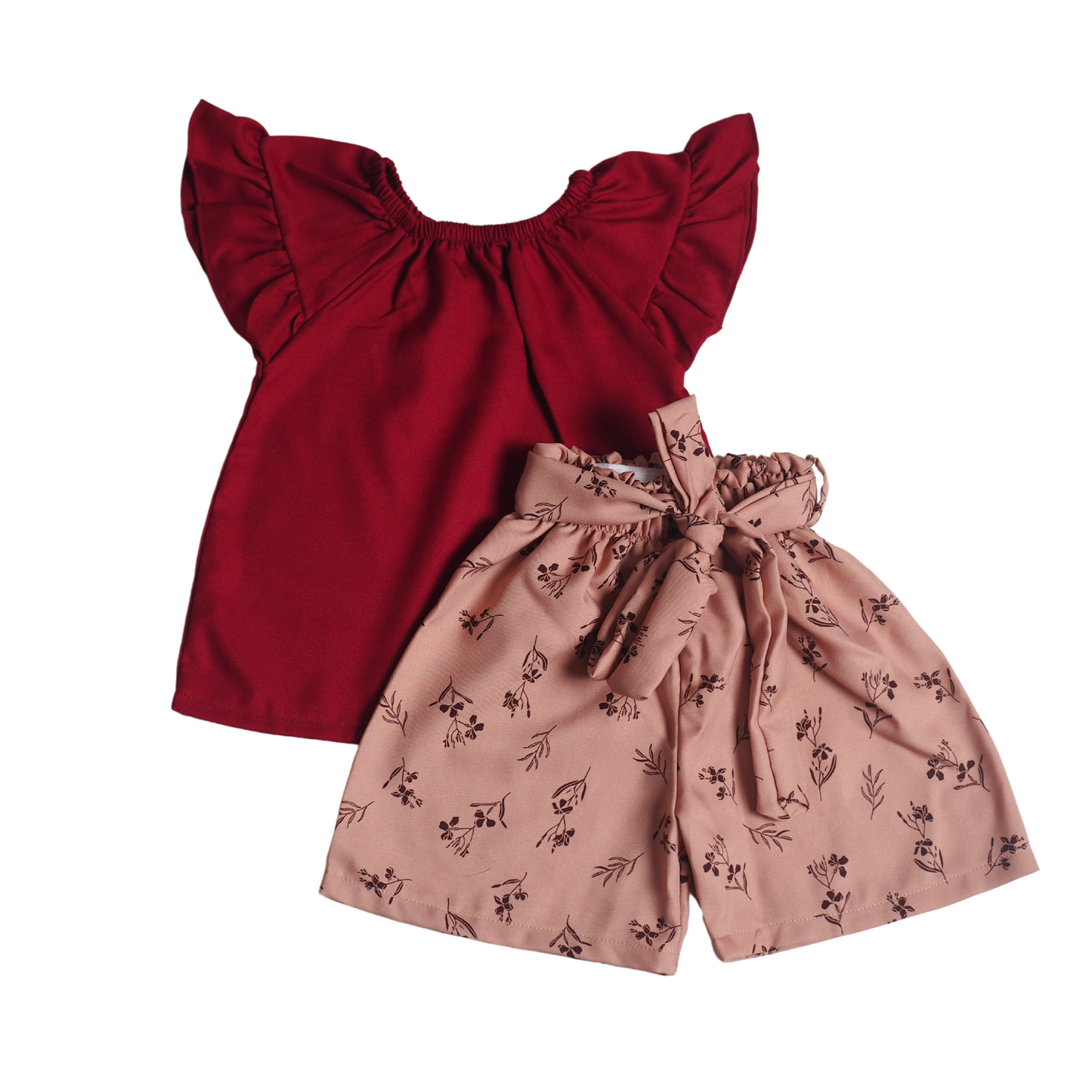 Sabrina Set - Red Brown Floral