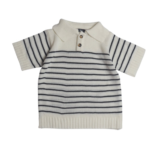 Stripes Sweater Shirt - White