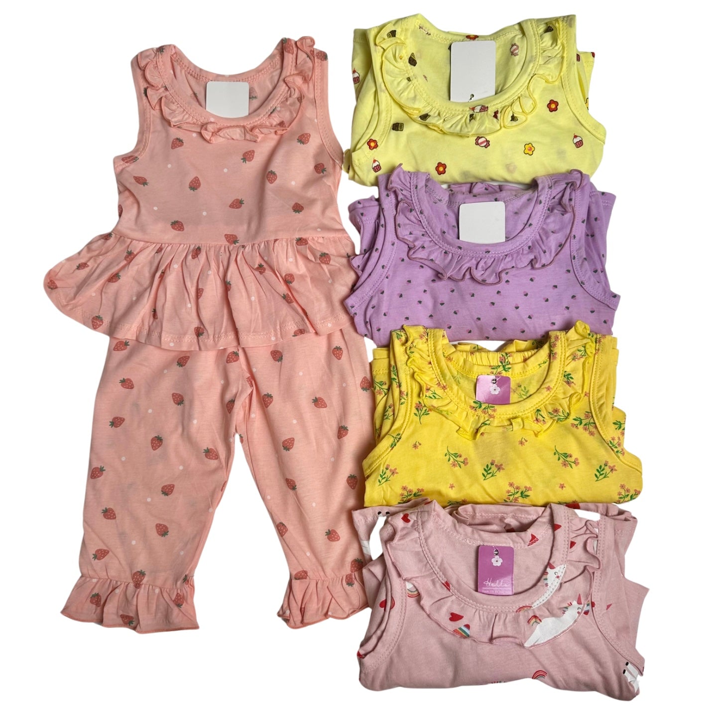 Girls’ Ruffles Pyjamas/PJ (5 designs)