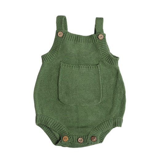 Knit Romper - Green