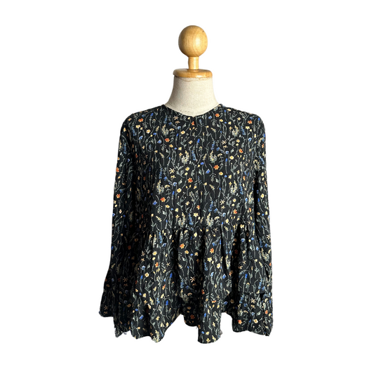 TRB Cupcake Mum Top - Black Floral