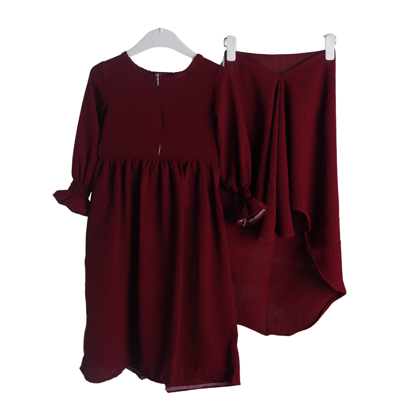 Medina Tudung Set - Maroon – The Rojak Baby