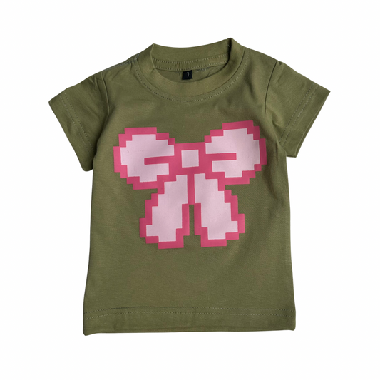 Cute Tshirt - Green Ribbon