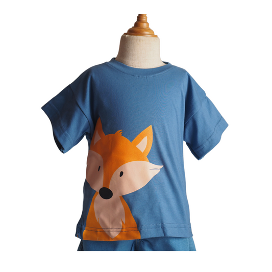 Animals Tshirt - Blue Fox