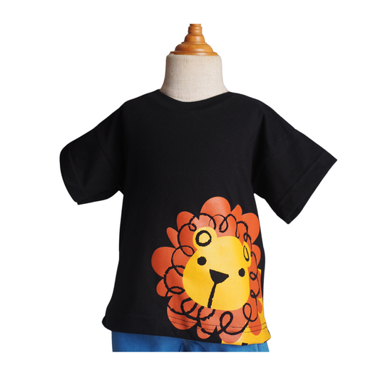 Animals Tshirt - Black Lion