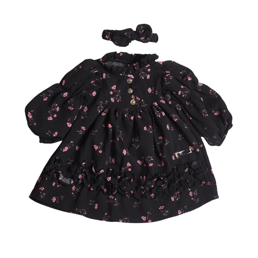 Hana Dress Set - Black