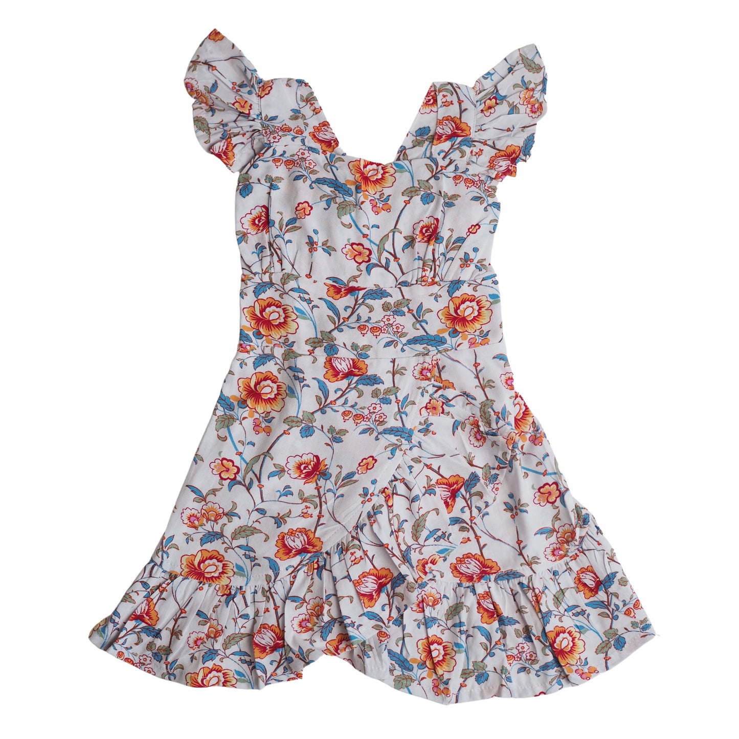 Bella Dress - White Floral (162)