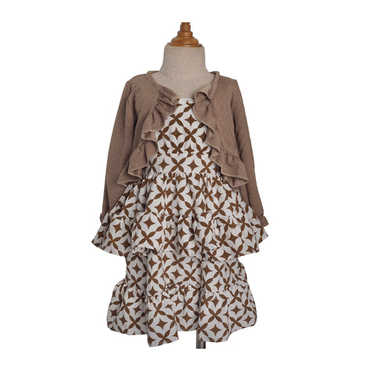 Cupcake Dress Two Piece - Brown Tribal + Brown (205)