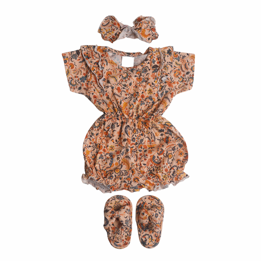 Romper Set - Orange Floral (400)