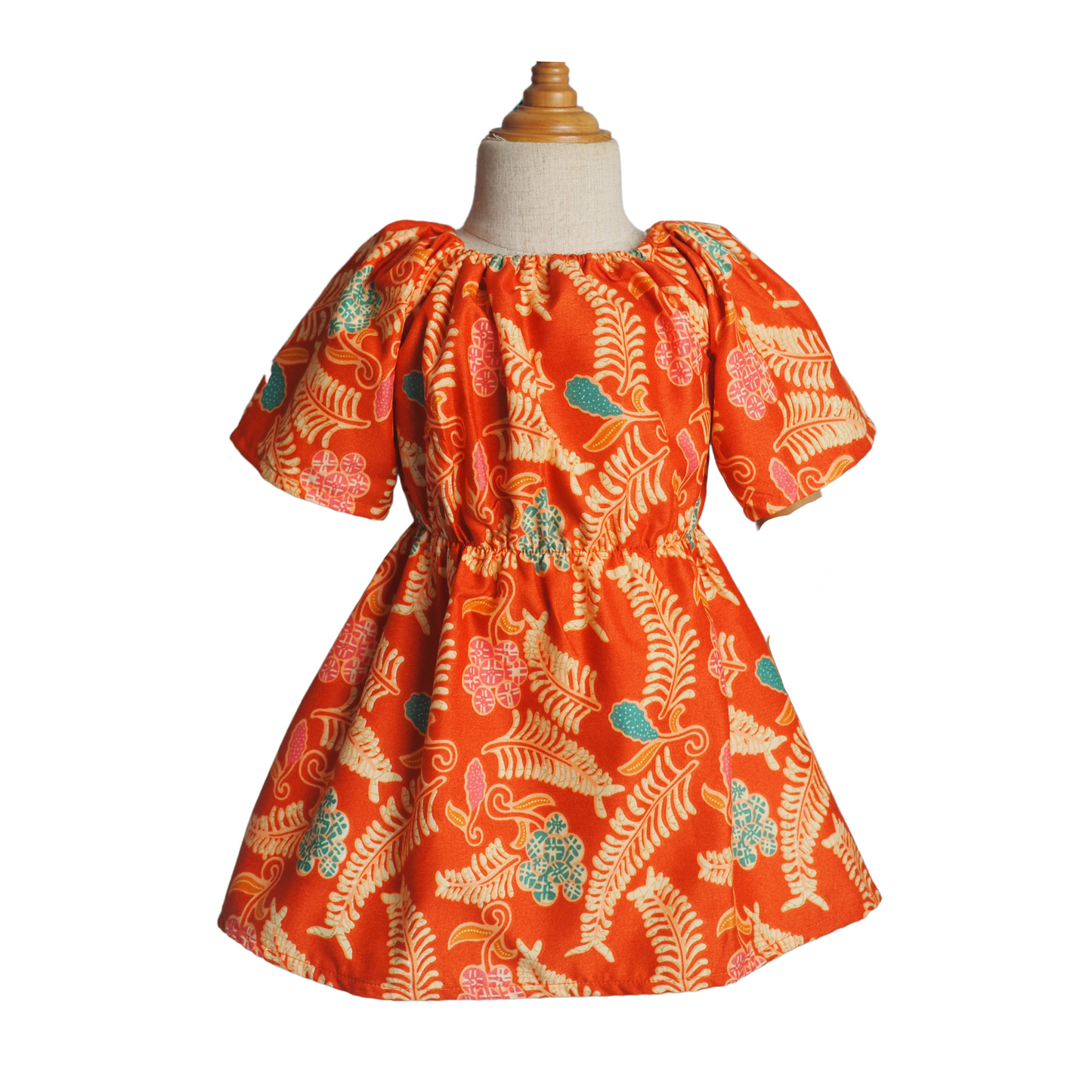 Safiya Dress - Orange Batik (420)