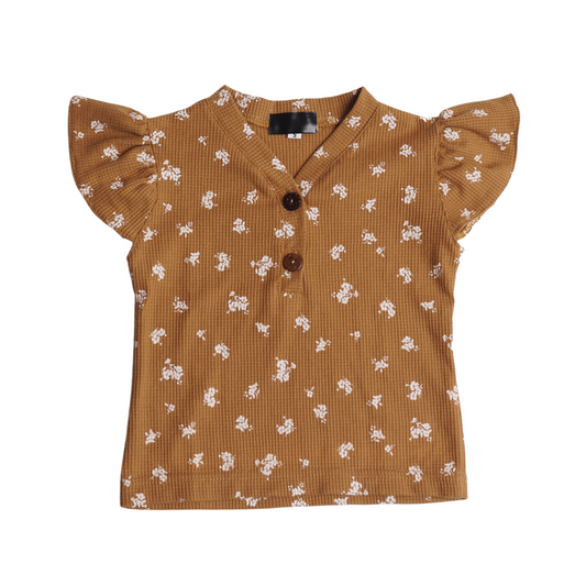 Aini Top - Brown Floral (123)