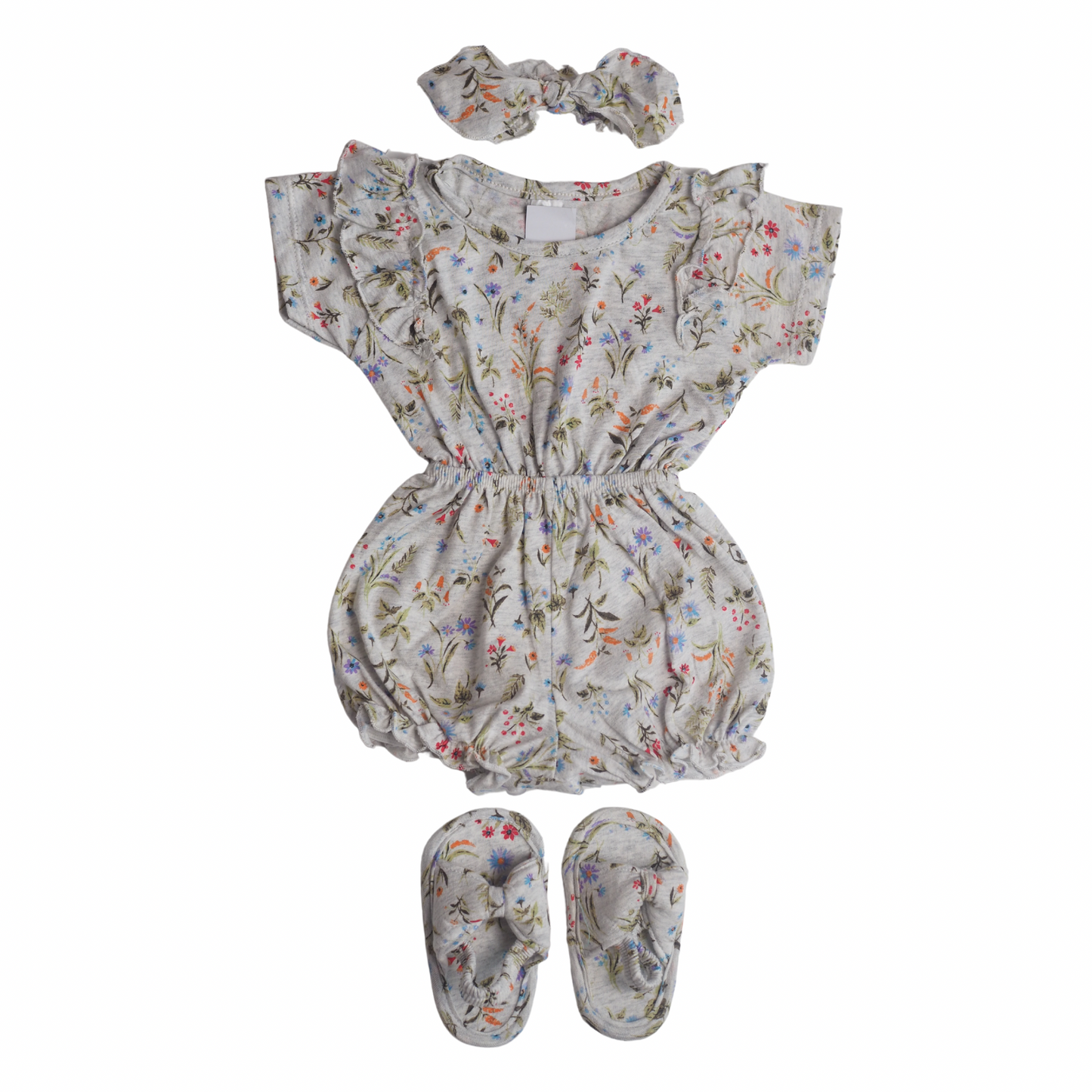 Romper Set - Grey Floral (399)