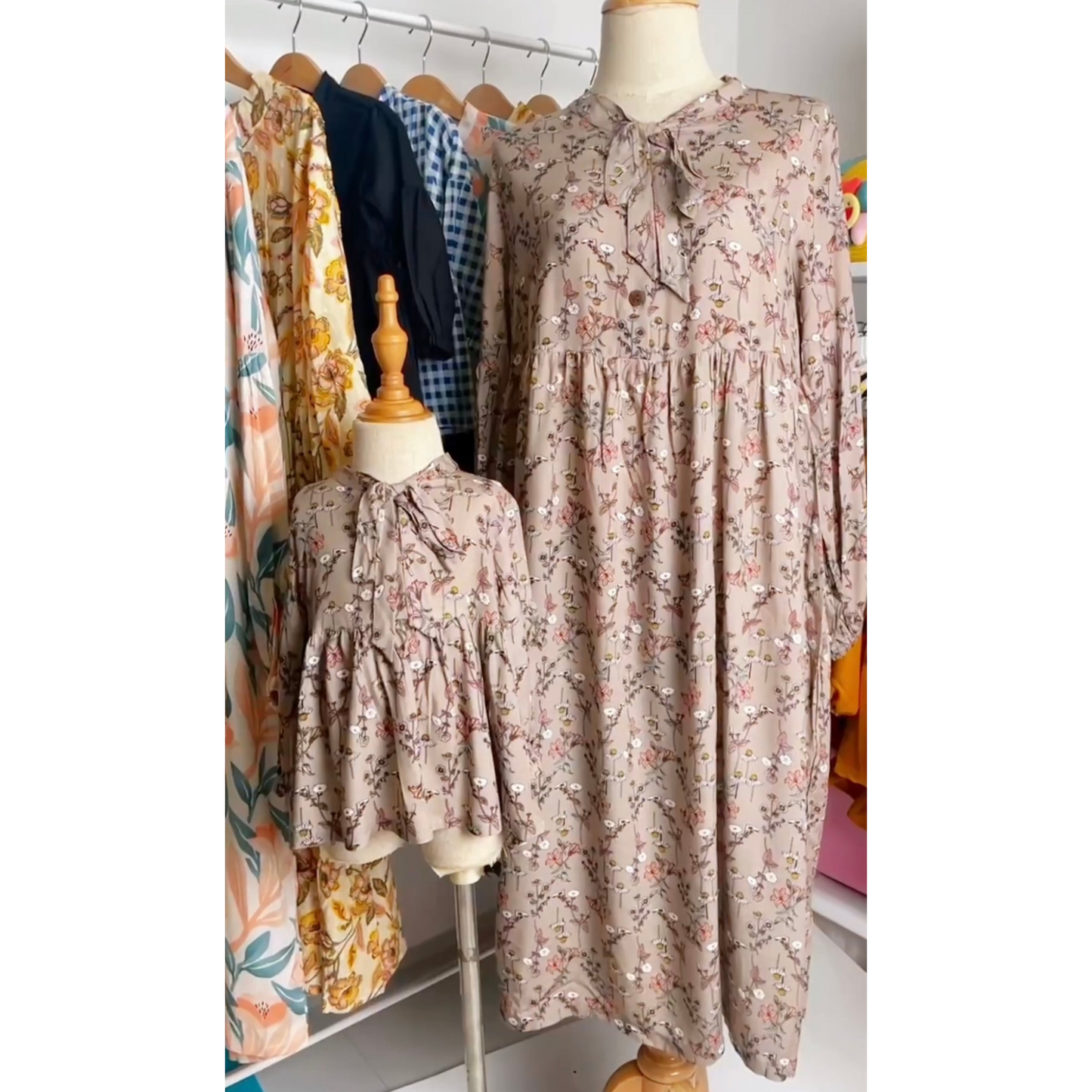 Marina Dress/Top - Brown Floral (310)