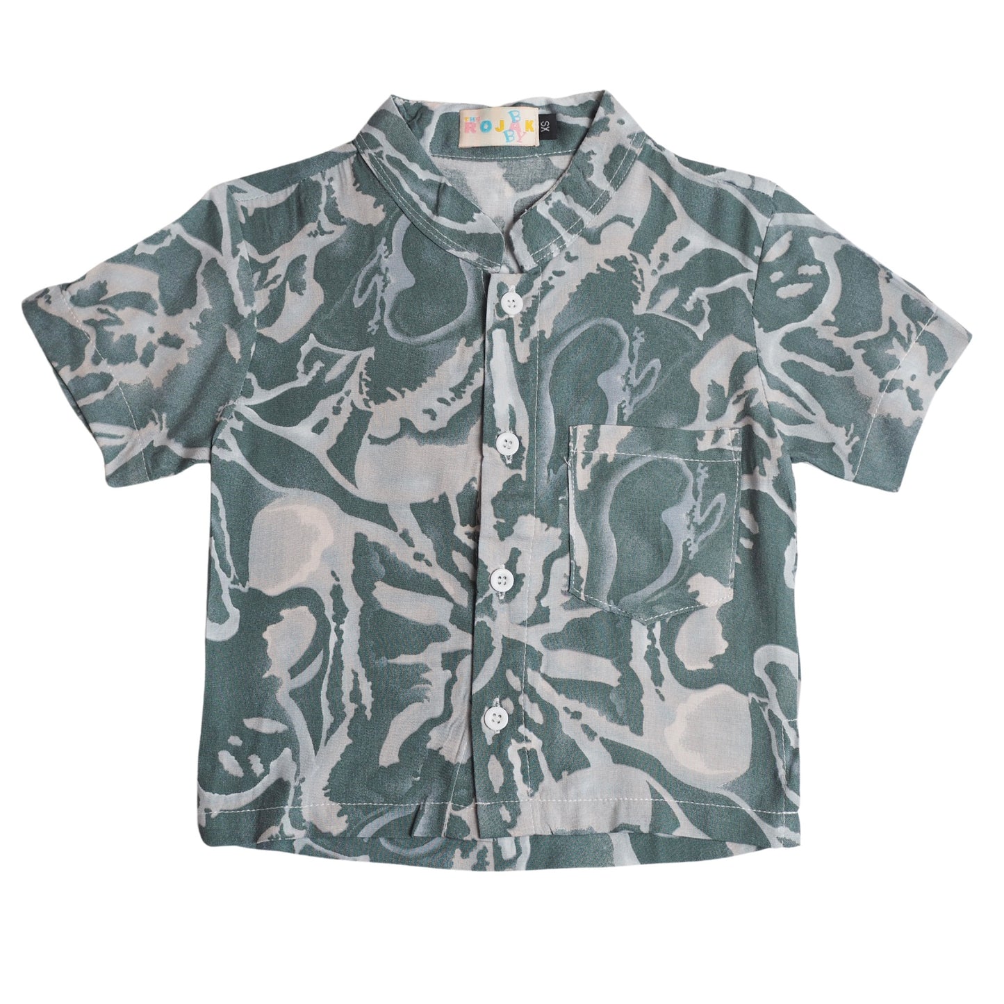 TRB Khai Top - Green Abstract (493)