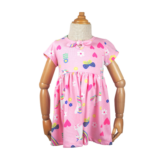 Knot Dress - Pink Unicorn (261)