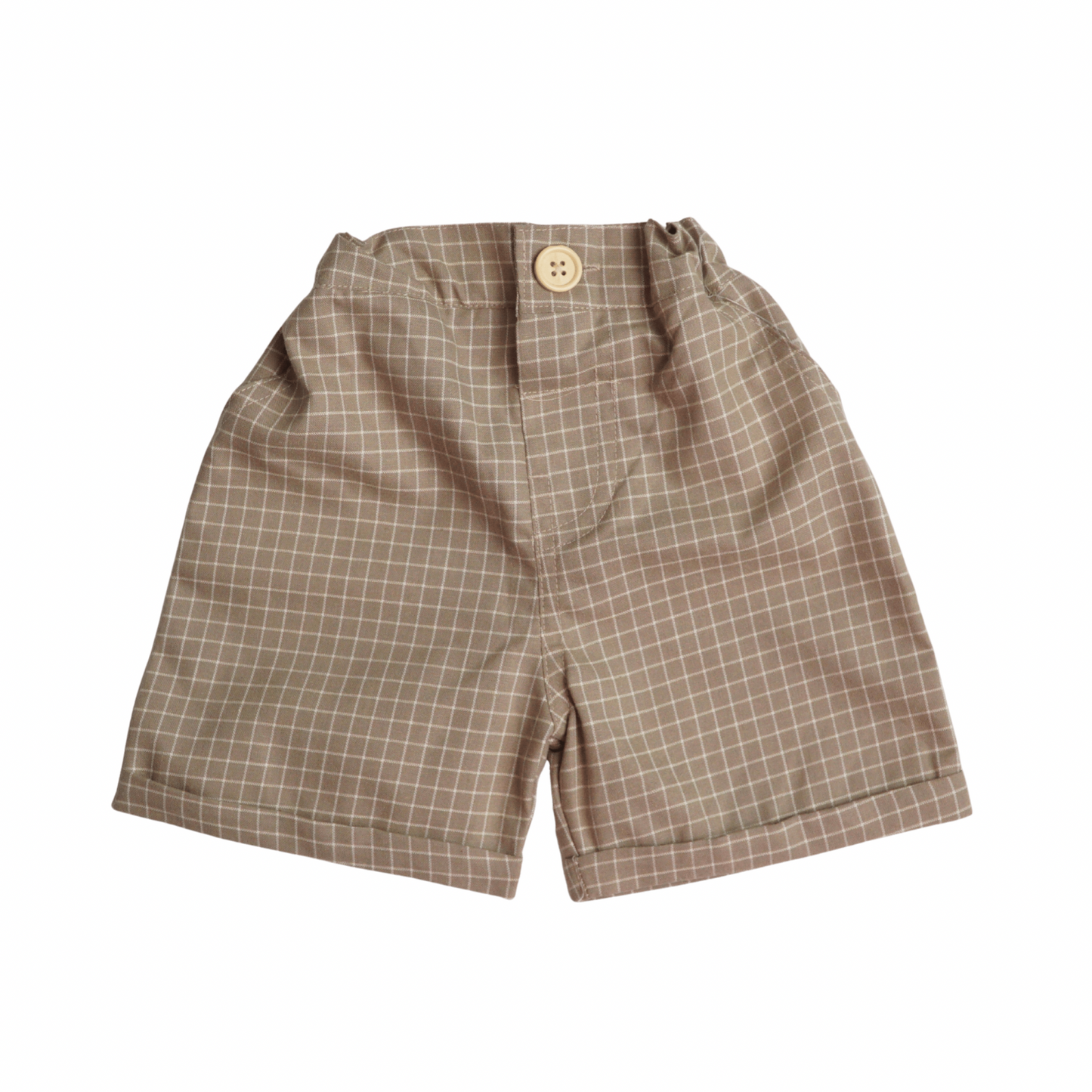 Plaids Shorts - Beige (353)