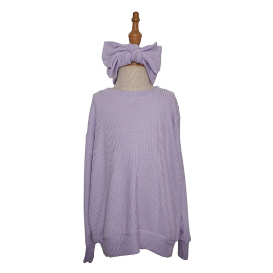 TRB Sweater Dress / Top - Purple (533)