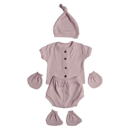 Newborn Set - Pink Rib (338)