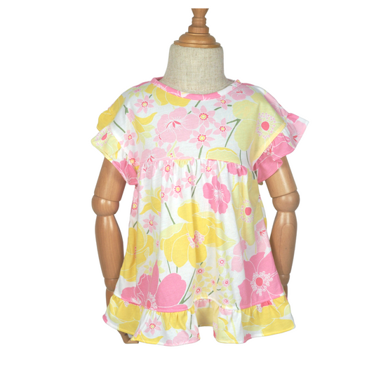 Dalia Top / Dress  - Pink Floral (216)