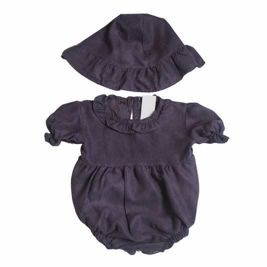 Bucket Romper Set - Violet (184)