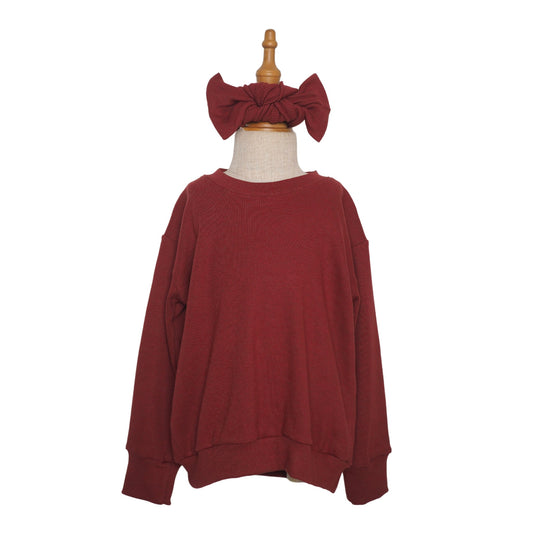 TRB Sweater Dress / Top - Maroon (531)