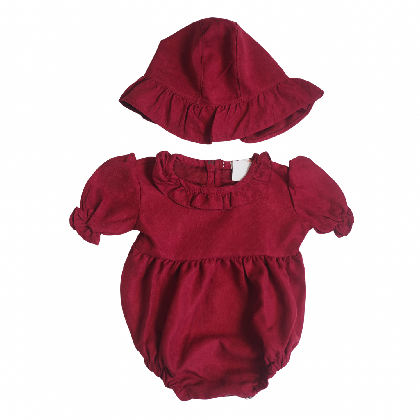 Bucket Romper Set - Red (182)