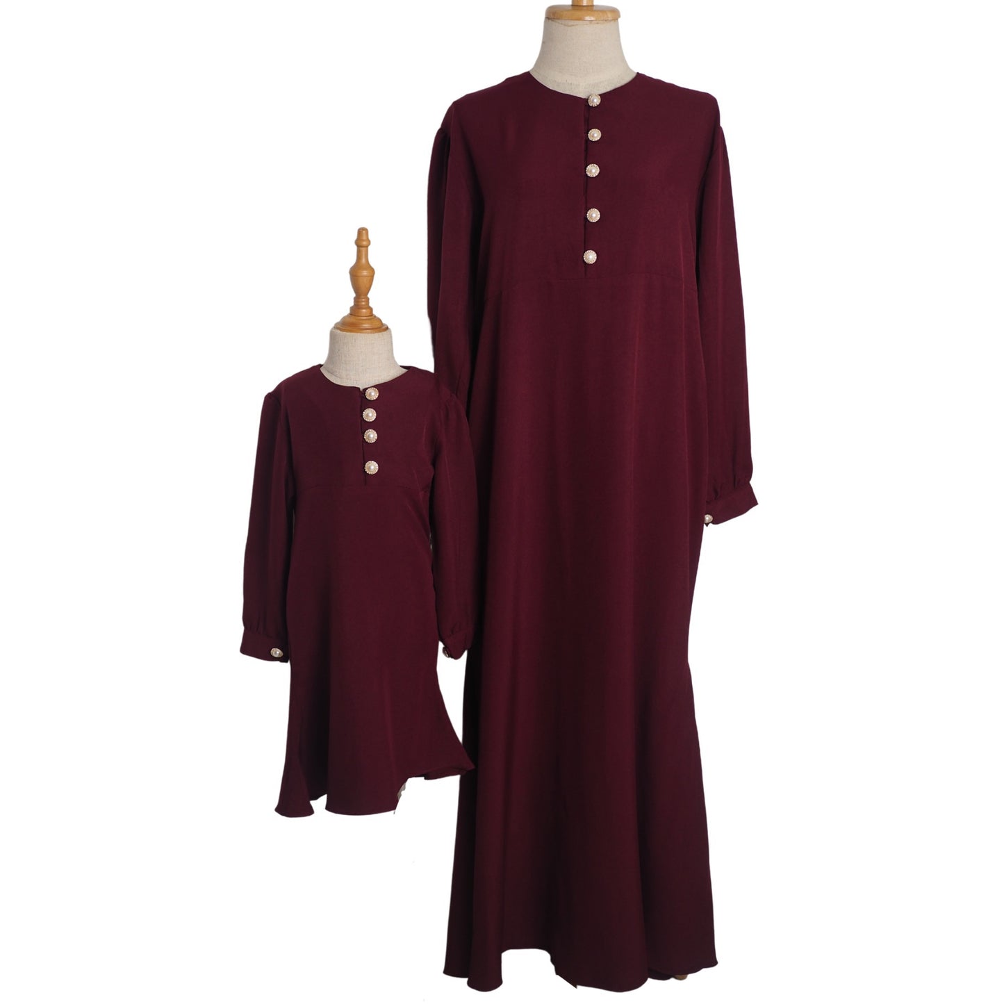 TRB Sultanah Dress - Maroon (525)