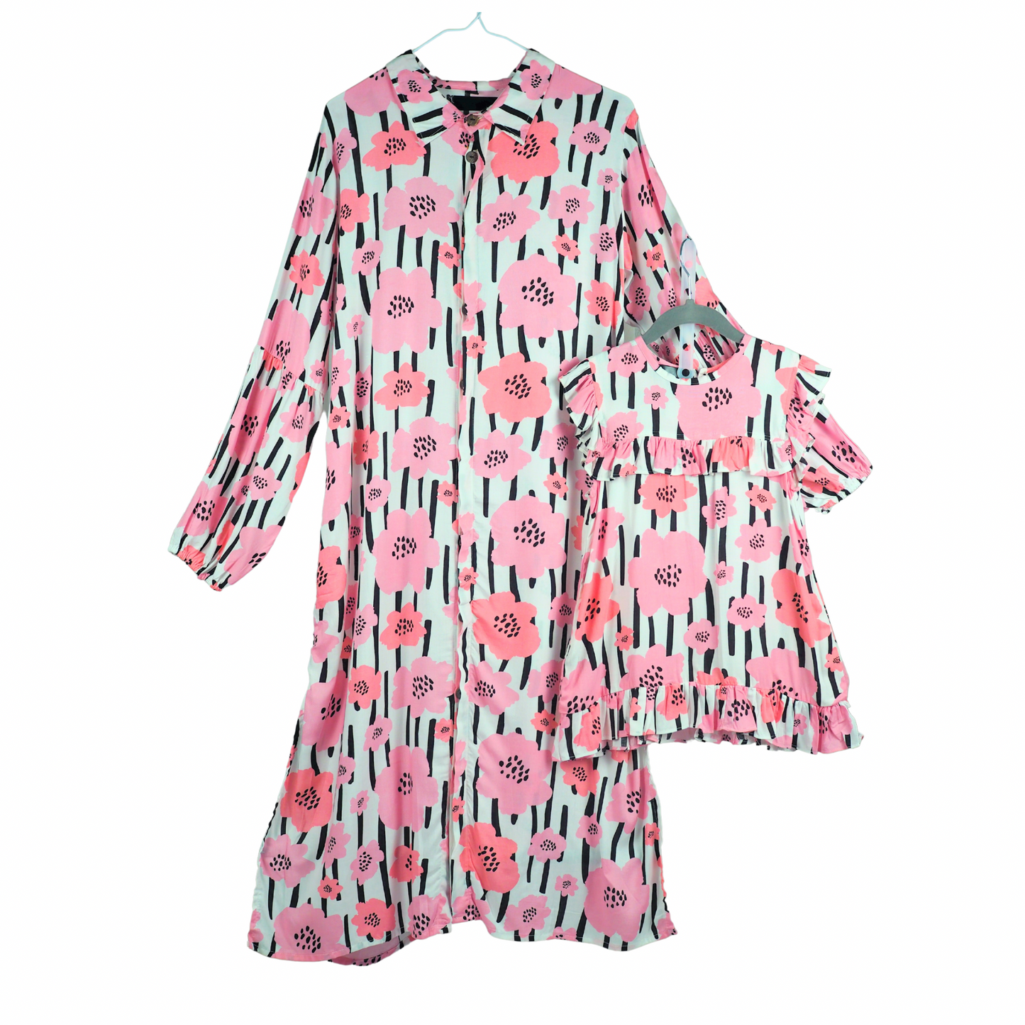 Naafi Mum Tunic - Pink Flowers (326)