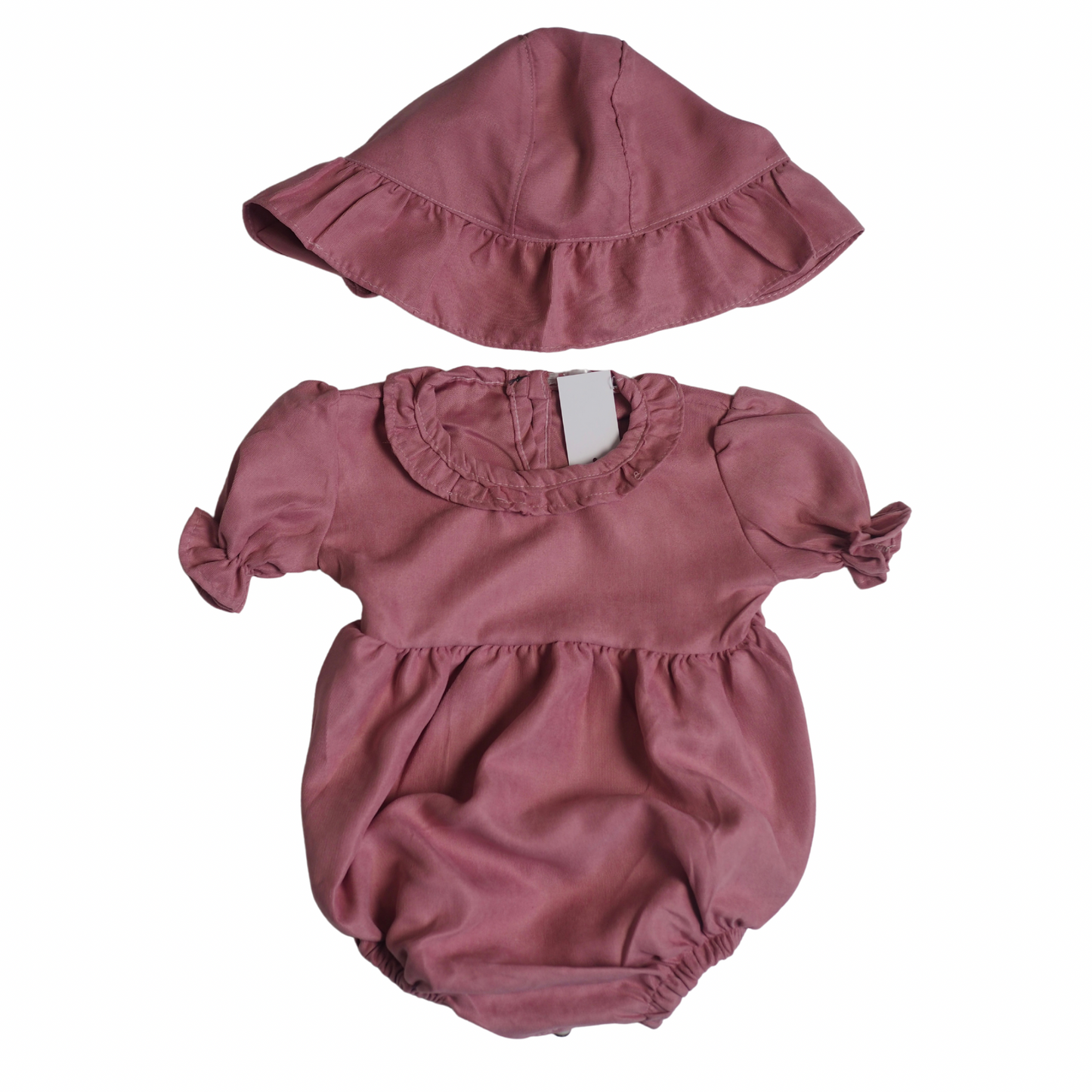 Bucket Romper Set - Pink (180)