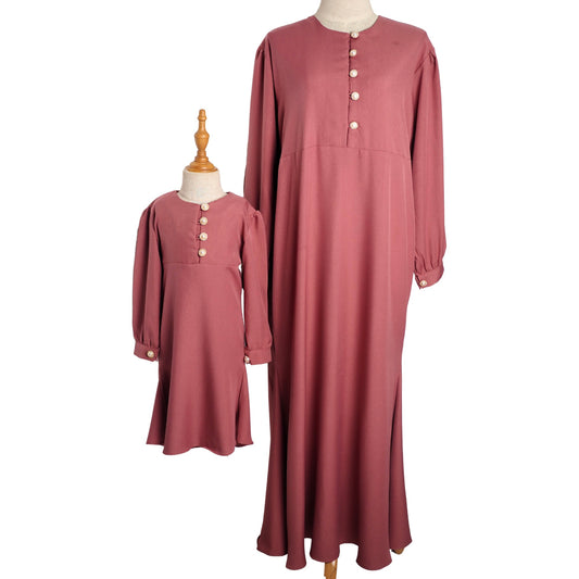 TRB Sultanah Mum Dress - Pink