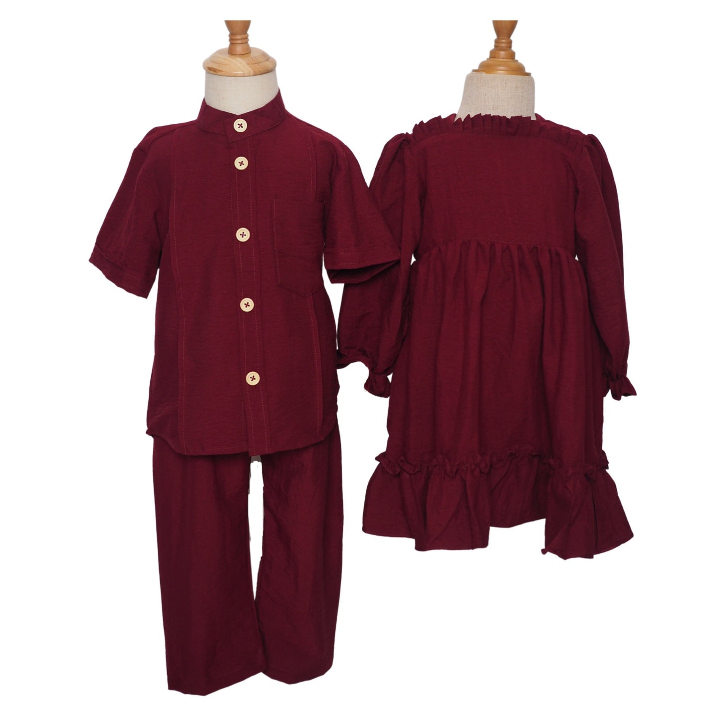 Nur Dress - Maroon (349)